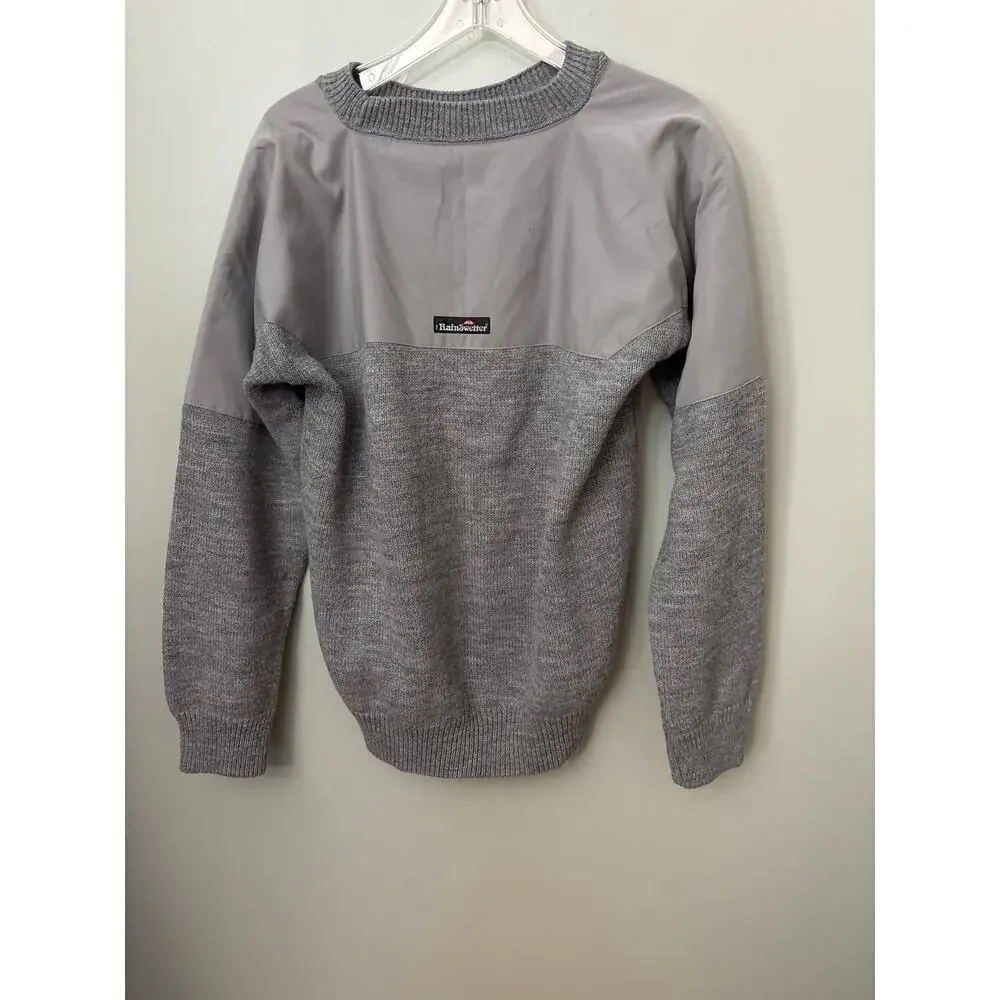 Rainswetter Water Repellent Golf Sweater, Men's, Med Grey MADE in USA